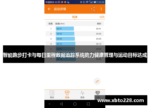 智能跑步打卡与每日里程数据追踪系统助力健康管理与运动目标达成
